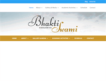 Tablet Screenshot of bhaktivasudevaswami.com